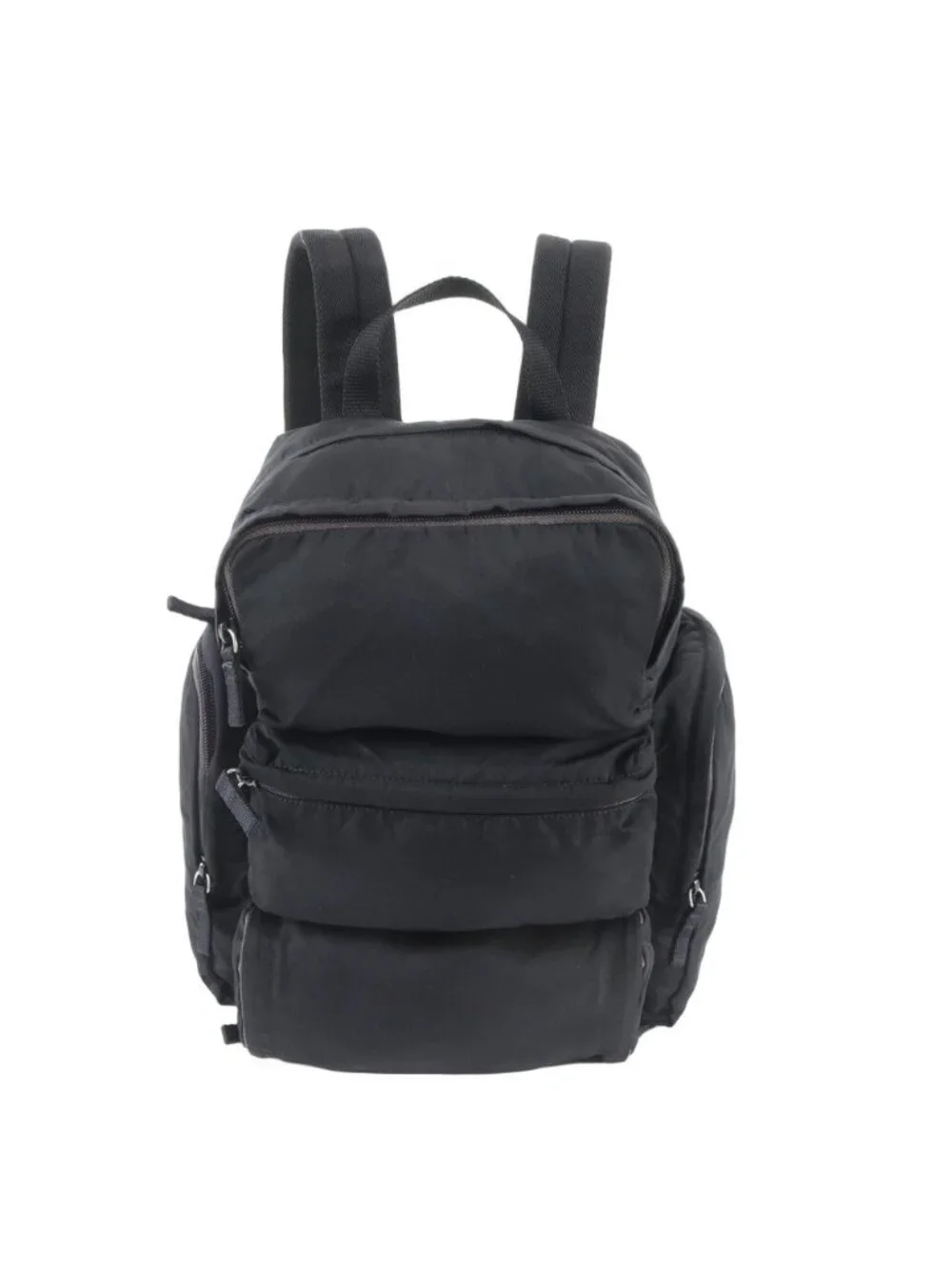 バッグ PRADA triangle logo nylon backpack Prada Tessuto Nylon Triangle Logo Backpack Black mxaprint.com.br